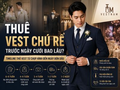 Thu&ecirc; Vest Ch&uacute; Rể Trước Ng&agrave;y Cưới Bao L&acirc;u? Timeline Thử Vest Từ Chụp H&igrave;nh Đến Ng&agrave;y Đ&oacute;n D&acirc;u